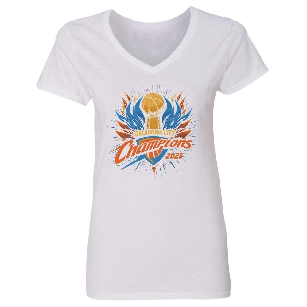 2025 Basketball Champions Tribute - Oklahoma Fans Ladies  V-Neck Tshirt Unisex T-Shirt S