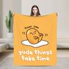 Lazy Egg Gudetama  Flannel Blankets Winter  Super Warm Throw Blanket for Child Bedroom Funny Bedspread Sofa Bed Cover