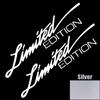1 Pair 16cm Long LIMITED EDITION Reflective Car Stickers Motorcycle Moto Body Helmet Windshield Accessories Decals For BMW Honda