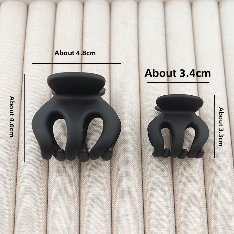 

Матовая тыква Заколка для высокого хвоста и Затылок используются для изящного пучка 4.6*4.8cm-1pc чёрный