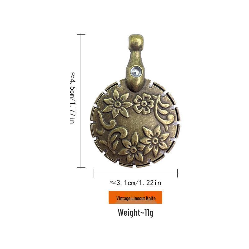 Retro Needle Threader & Cutter Tool for Cross Stitch