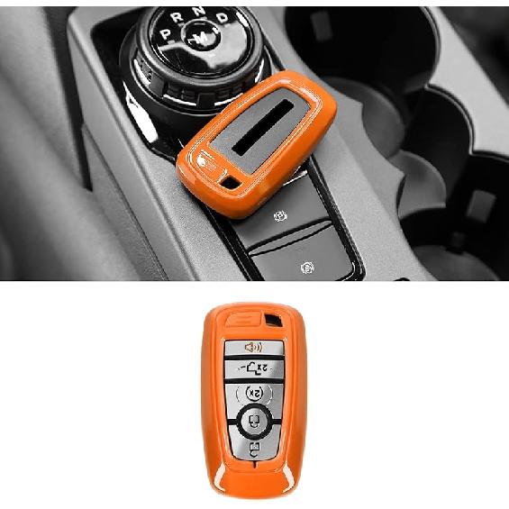 Key Fob Cover Shell, Key Case Cover Holder Protector Compatible with 2018- Ford F-150 Explorer & - Ford Bronco & Bronco Sport, Purple