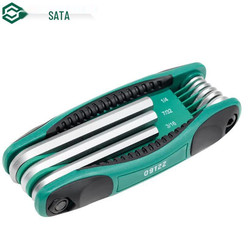 SATA 09122 Foldable Imperial Hex Key Set