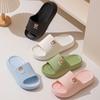 Cartoon Bear Thick Sole Non Slip Open Toe Eva Casual Slippers For Unisex