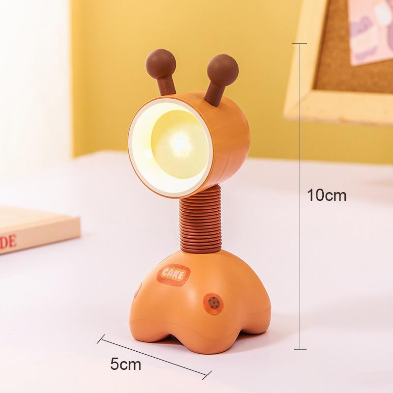 Mini LED Night Light Battery Powered Bedroom Bedside Cartoon Desk Lamp Atmosphere Lamp For Desktop Decoration Night Light