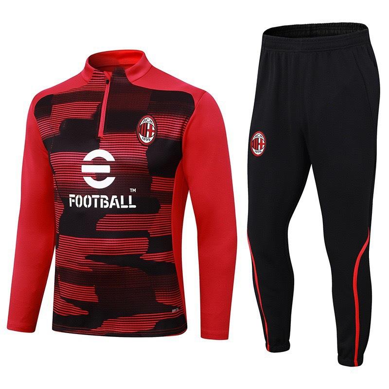 Autumn And Winter Real Madrid Barcelona Arsenal Training Suit Long Sleeve Half Zipper Football Suit Sportswear Adult Suit