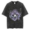 Japanese Anime Jujutsu Kaisen Men Women Oversized Washed T Shirt Streetwear Print Tshirt Casual Cotton Tee Loose Retro T-Shirt