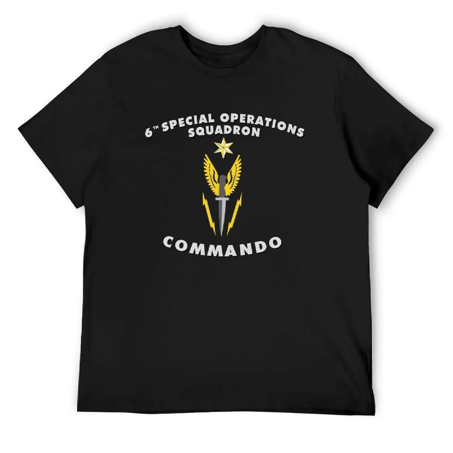 6-я эскадрилья специальных операций COMMANDO Эскадрилья ВВС ВВС США Футболка топы мужская футболка XXXXXL разноцветный