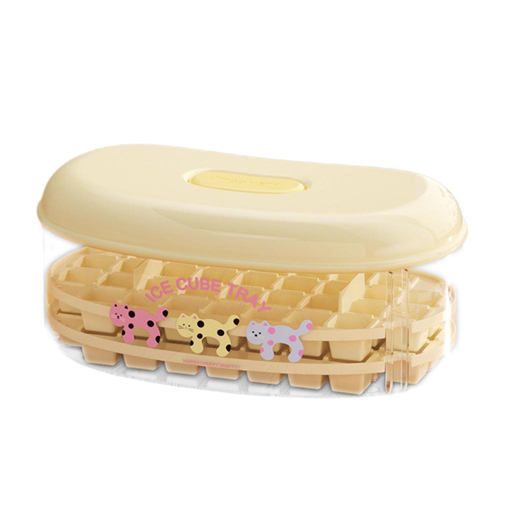 Mold Ice Making  Press Refrigerator Ice Box Household Food Grade Homemade Ice Storage Box With Lid