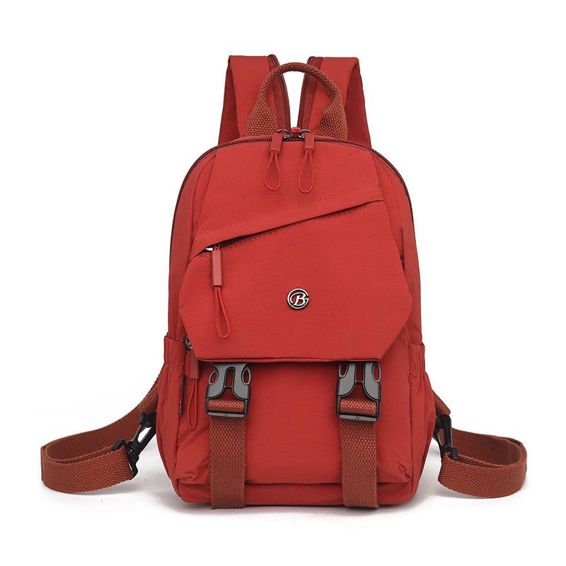 

Трендовый минималистичный женский легкий спортивный рюкзак-кроссбоди большой вместимости красный