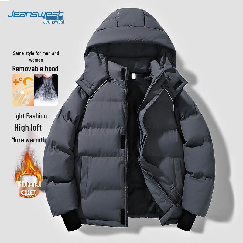 

Мужская зимняя куртка Jeanswest с толстой подкладкой и съемным капюшоном M