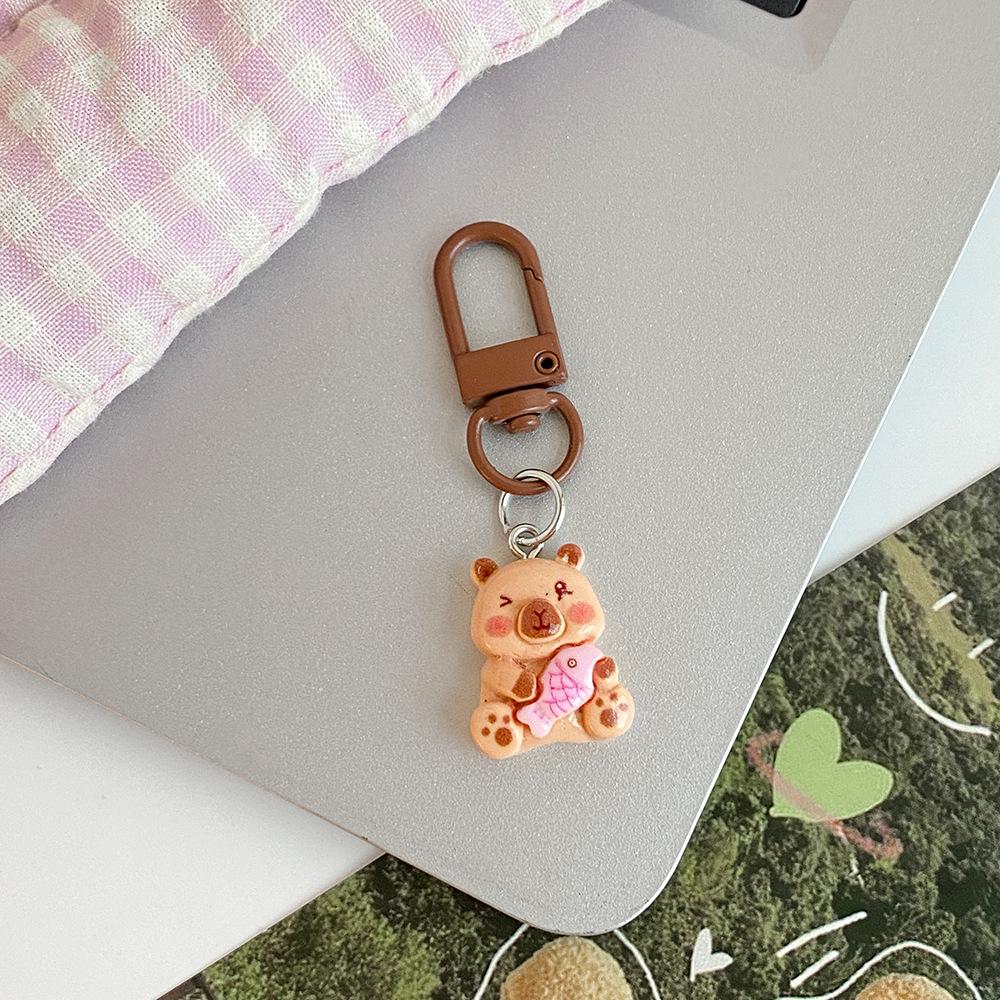 Capybara Keychain Pendant - Cute Graduation Gift for Schoolbags, Backpacks, and More