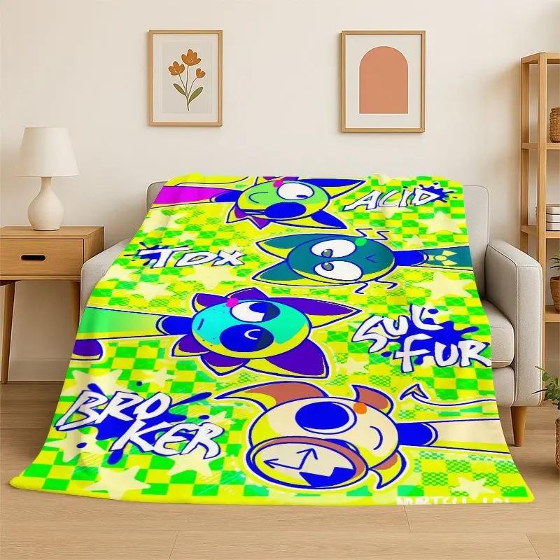 Coperta di Flanella Super Morbida Cartone Animato Gioco S-Sprunki Comoda Biancheria da Letto Copridivano Arredamento per la Casa Regalo Ragazzi Adolescenti Ragazze Bambini
