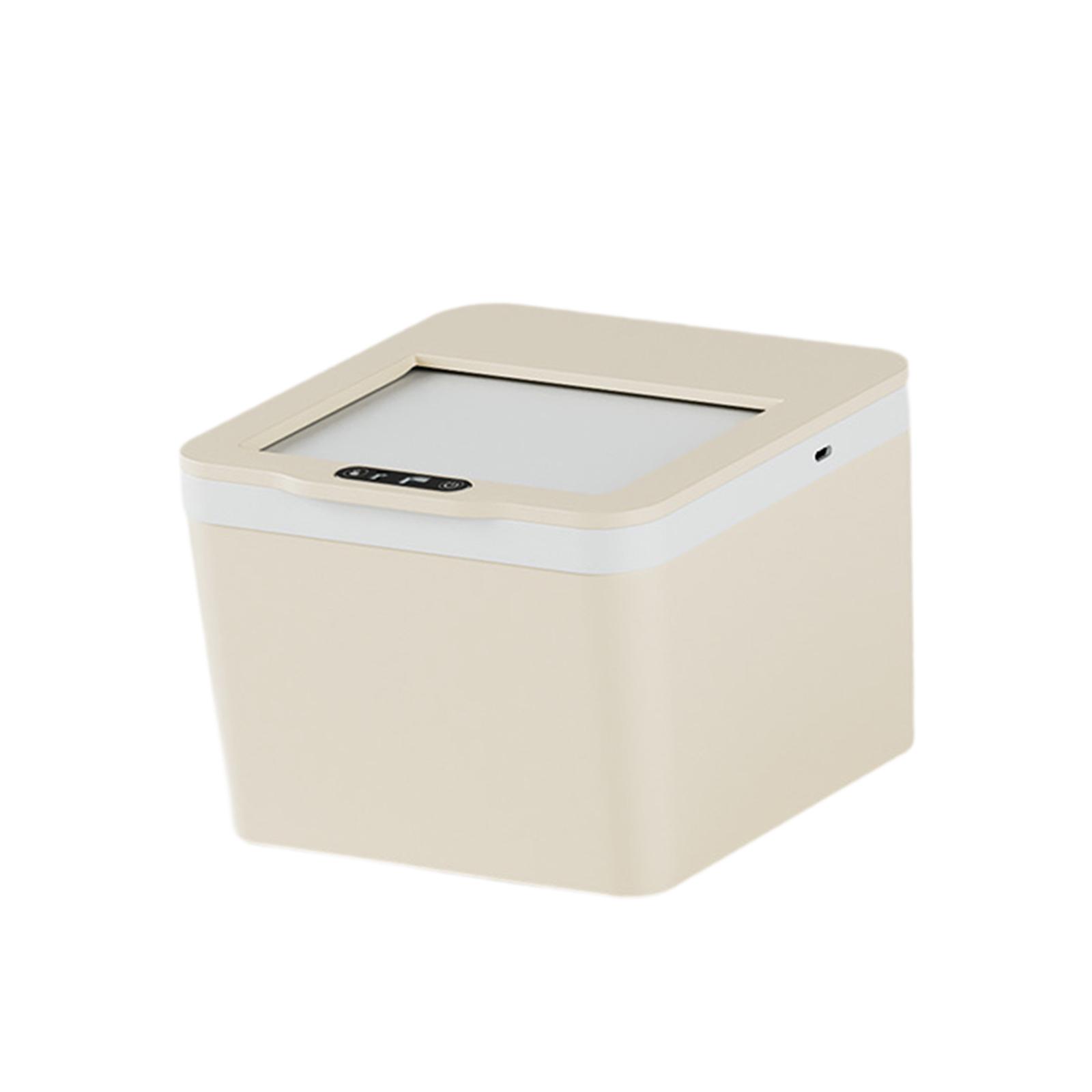 Smart Induction Trash Bin Touchless Automatic Lid Easy Clean Garbage Box for Living Room Bedroom Kitchen