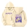 Kids' Long Sleeve Loose Pullover Letter Print Drawstring Hooded Sweatshirt