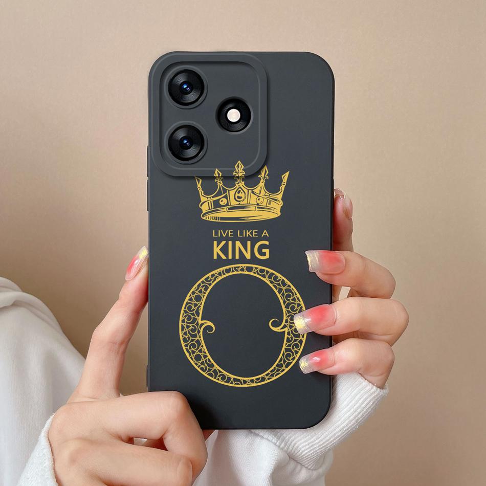 For Tecno Spark 10 4G 5G 10Pro 10C Case Couple Letter Upgrade Full Protection Liquid Silicone Cover For Tecno Spark10 10 Pro C