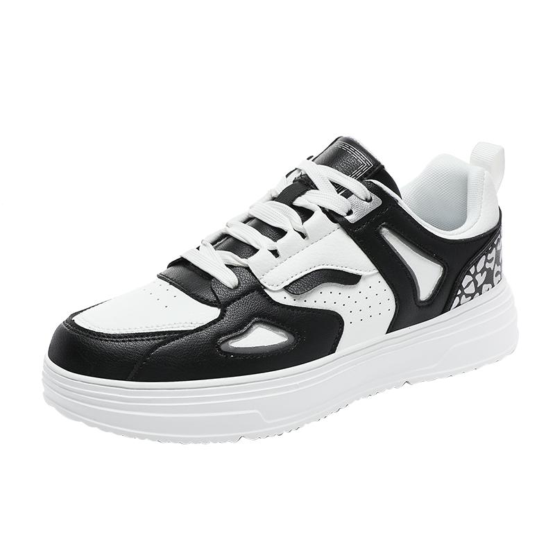 Classic Black White Sneakers for Men Women Comfort Leather Skateboarding Sports Shoes Big Size 48 Men Trainers Basket Homme