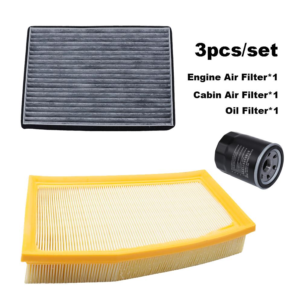 3pcs Filter Set For DFM Joyear X5 1.5T SX6 X6 Donfeng Forthing T5 2018  4A91T Engine Cabin AC Air Oil Filter Kit Spare Parts