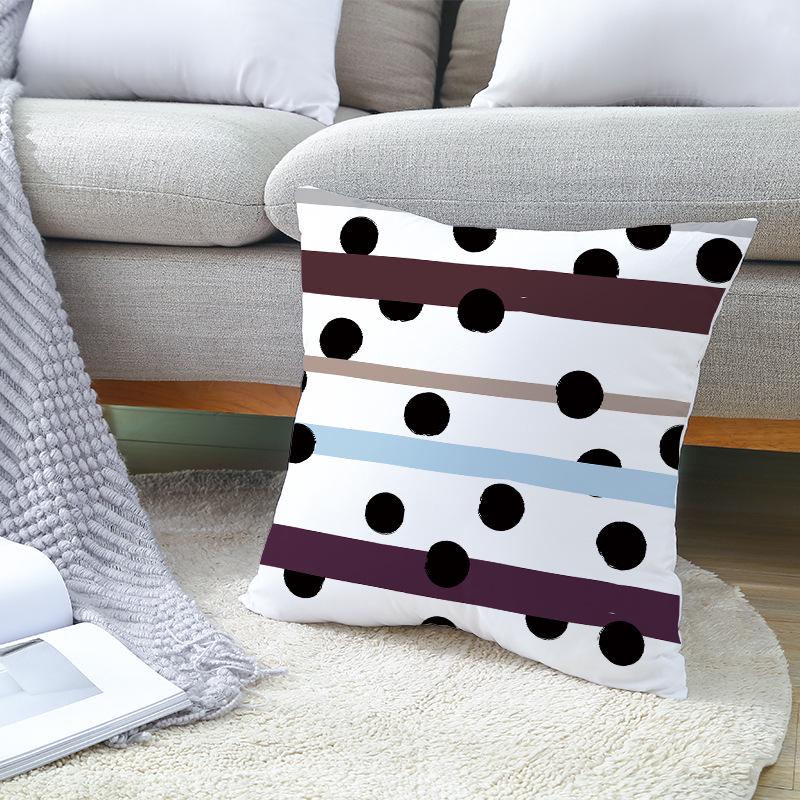 Nordisch Ins Kissen Polka Dot Geometrischer Streifen Kissenbezug Quadratische Heimtextilien
