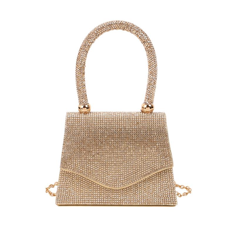 Super Shiny Diamonds Square Shoulder & Crossbody Bags Temperament Grace Sense of Luxury Party Women's Handbags 2025 Fashion New