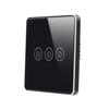 2026 Hot Selling New Smart 3D Glass Double Pole Touch Panel Wall Switch Remote Control WiFi Smart Home 10A