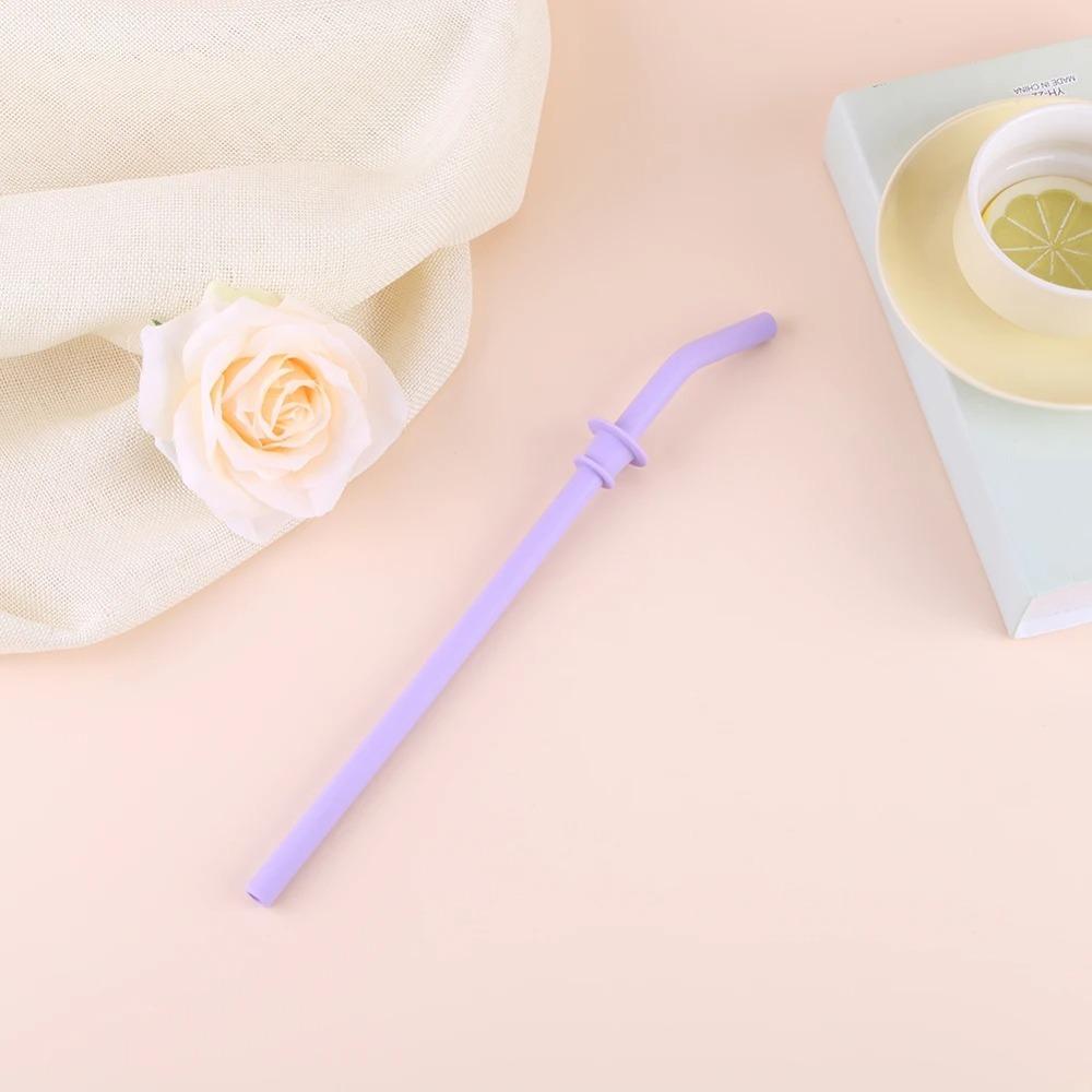 Silicone Reusable Drinking Straws for 40oz Travel Tumbler Long Cleaning Brush Straw for Hydroflask Travel Mug