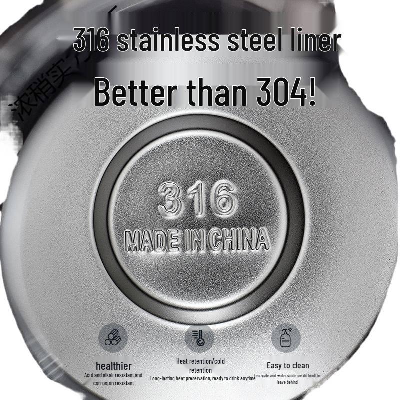 Double-Layer Stainless Steel Insulated Kettle and Anti-Scald Hot Water Pot