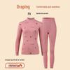 Langsha Women's Pure Cotton Antibacterial Thermal Underwear Set