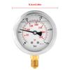 Metal Pressure Gauge 0-250Bar 3750PSI 0-600Bar 8500Psi 1/4" 63mm Dial Hydraulic Water Pressure Gauge manometer pressure measure