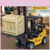 Plastic Inert Construction Forklift Toy For Kids With Push And Pull Functionality