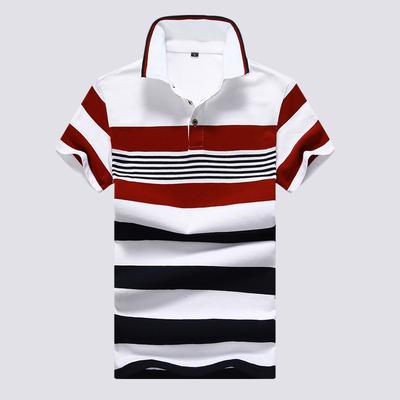 Camiseta masculina de manga curta de verão com lapela fashion casual camiseta tamanho grande meia manga