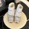 Fashion niche ballet fashion training shoes girls summer design sense lace-up with skirt Velcro Mary Jane single shoes