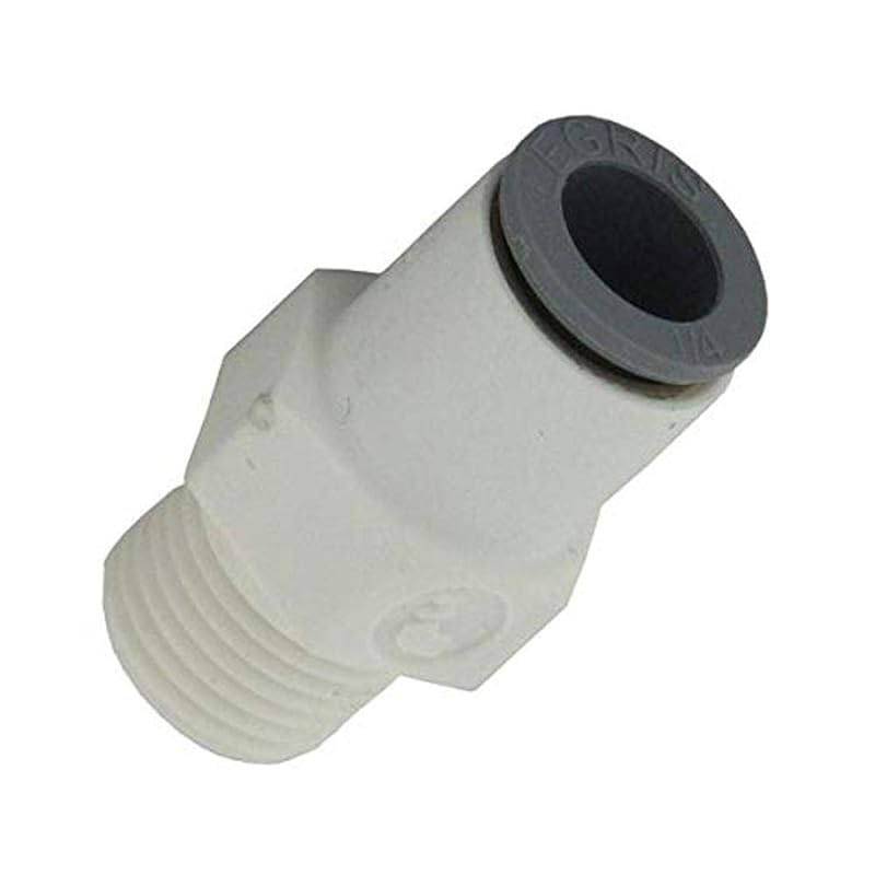 6505 60 14WP2 LIQUIfit Polymer Body Male Connector Fitting, 3/8" Push-to-Connect Tube x 1/4" Male NPTF