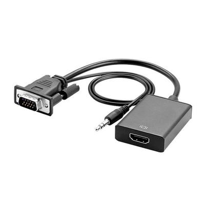 VGA Male To HDMI Female Audio Adapter Cable for Desktop Display