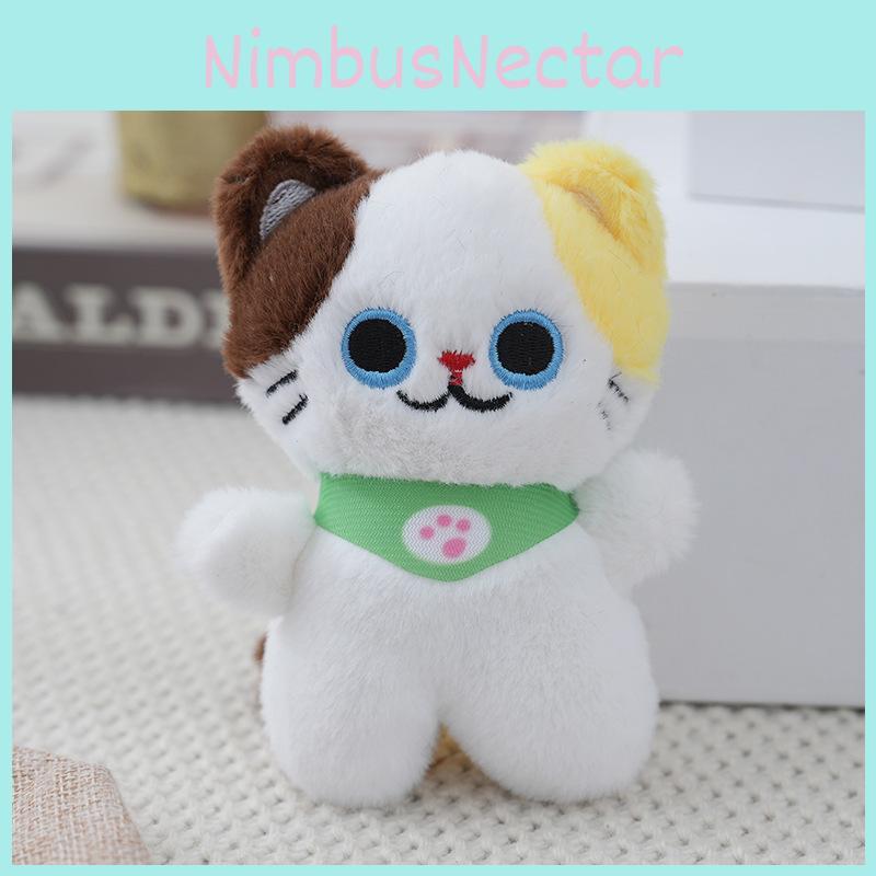 Adorable Plush Cat Keychain Cute Furry Kitten Stuffed Animal Doll Soft Toy