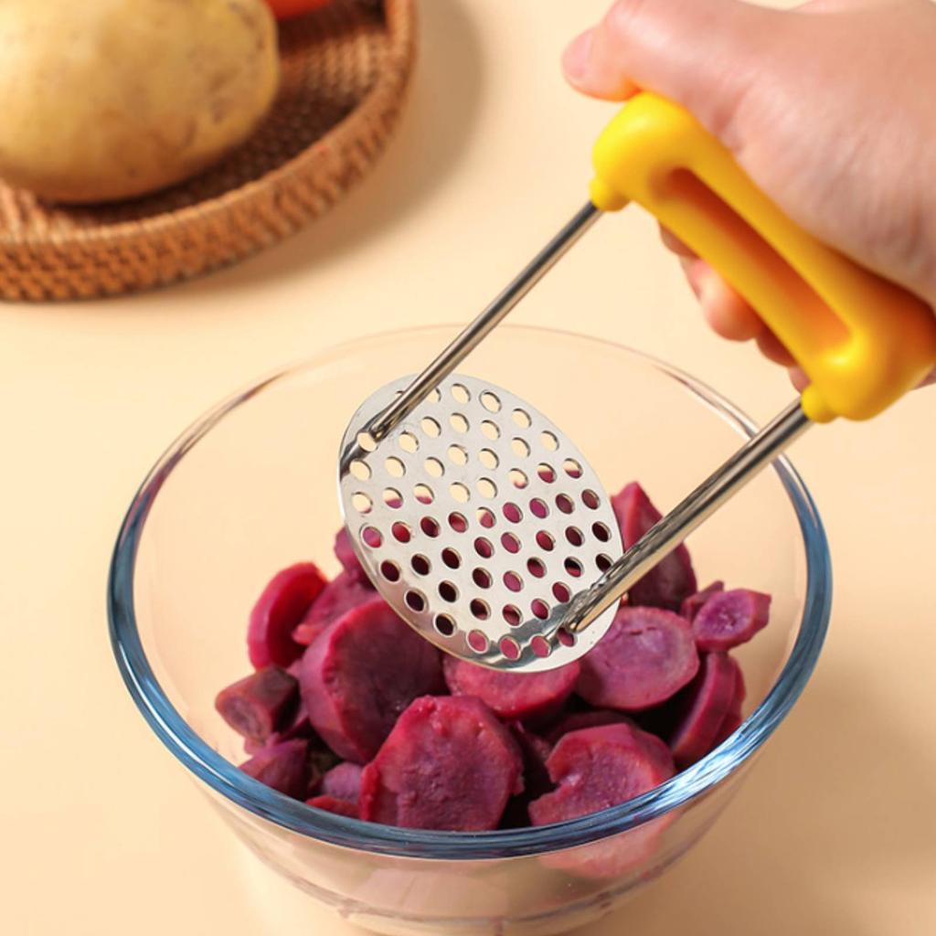 Potato Masher Versatile Infant Food Mill Handheld Vegetable Masher Ergonomic Handle Kitchen Utensil Time Saving for Parents