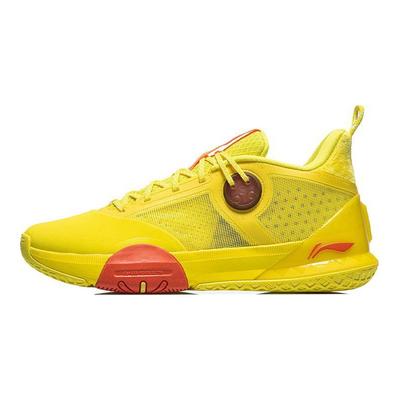 Li Ning All Day 6 Kényelmes Divatos Ütéscsillapítás Csúszásmentes Kopásálló Támogató Középmagas Szárú Férfi Kosárlabda Cipő Sárga ABPR019-5