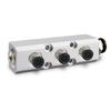 Aluminium Splitter 1/2" Pt Thread Port 2 3 4 5 6 7 8 9 10 Way 1/4 Pneumatic Air Manifold Distributor Connector