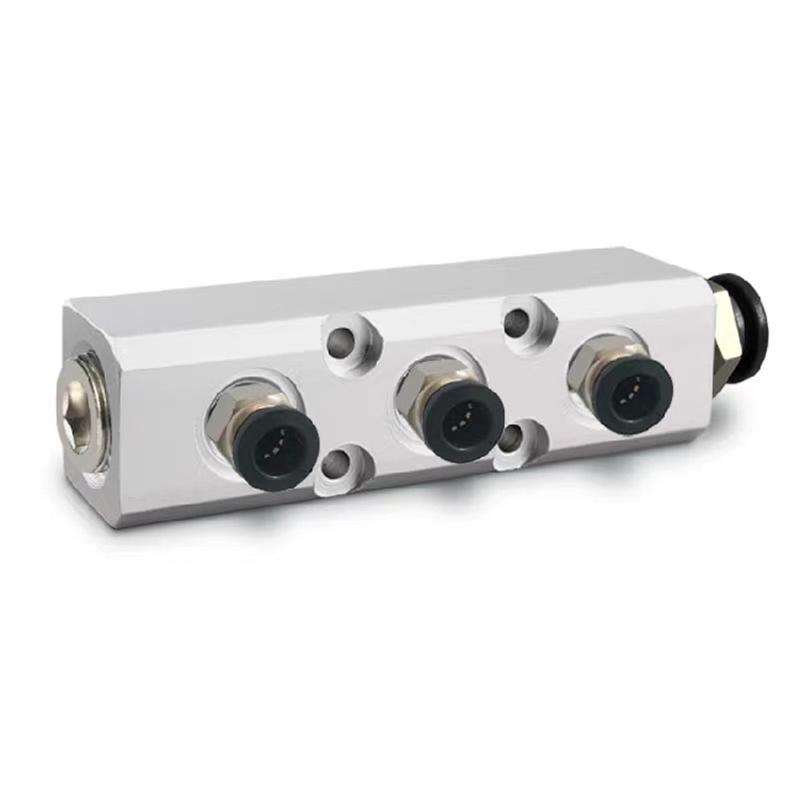 Aluminium Splitter 1/2" Pt Thread Port 2 3 4 5 6 7 8 9 10 Way 1/4 Pneumatic Air Manifold Distributor Connector