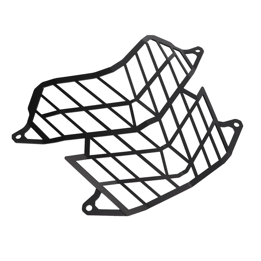 Motorcycle Headlight Grill Cover Carbon Steel Grille Guard Replacement for Tenere 700 2019+(Black )