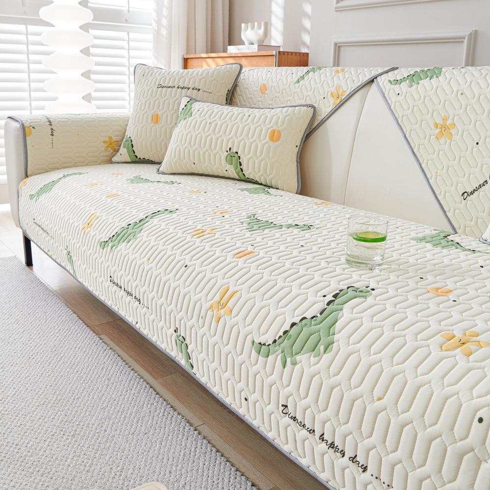 Latex Ice Silk Sofa Cushion Summer Mat Seat Cushion Non-Slip Sofa Cover New  Cool Cushion Cover Summer Model