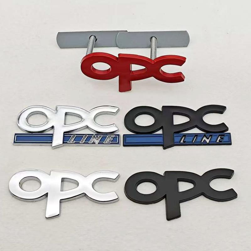 OPC Line Emblem Front Grille Badge Tail Stickers Logo For Opel Astra G H J K F Corsa D Zafira B Insignia Mokka Regal Accessories