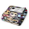 Dandys World Vee Shelly Goob Gigi Strickdecken Fleece Cartoon Superweiche Überwürfe für Bett, Couch und Tagesdecke