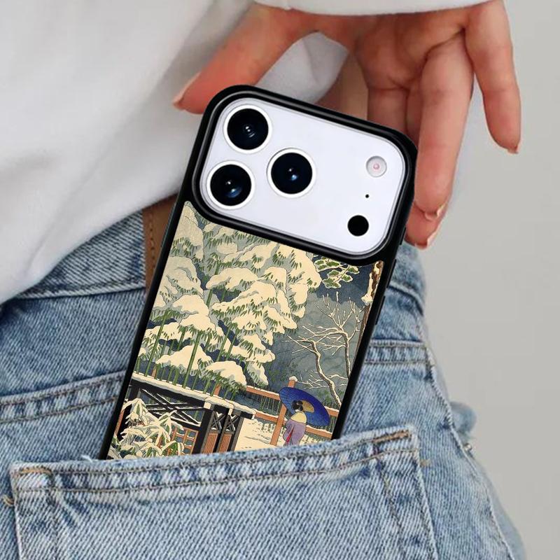 Ukiyo-e Japanese style Art Phone Case for iPhone 17ProMax 12 13 14 15 16e 17 Pro Max Plus Air Cover