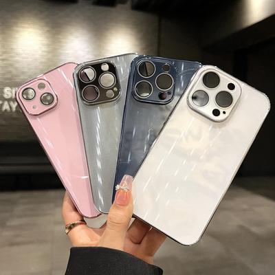 Pro pouzdro na telefon IPhone15promax pro Apple 14 Oslnivý diamantový vzor 13 Galvanizovaný Přesný otvor 12 s fólií na objektiv