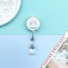 Cute Cartoon Resin Crystal Retractable Badge Reel ID Lanyard Name Tag Card Badge Holder Reels Keychain Card Holder Accessories