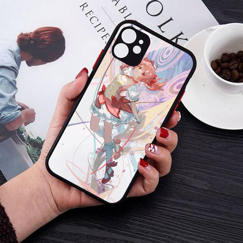 Puella Magi Madoka Magica Phone Case For IPhone 14 11 12 13 Mini Pro Max 8 7 Plus X XR XS MAX Translucent Matte Cover