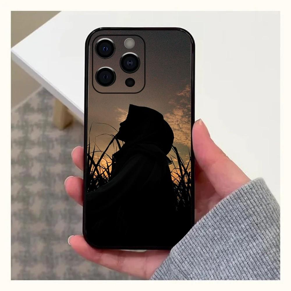 

Hijab Hijabi Woman Phone Case For Apple iPhone 15,14,13,12,11,Pro,X,XS,Max,XR,Plus,Mini Soft Black Cover iPhone11