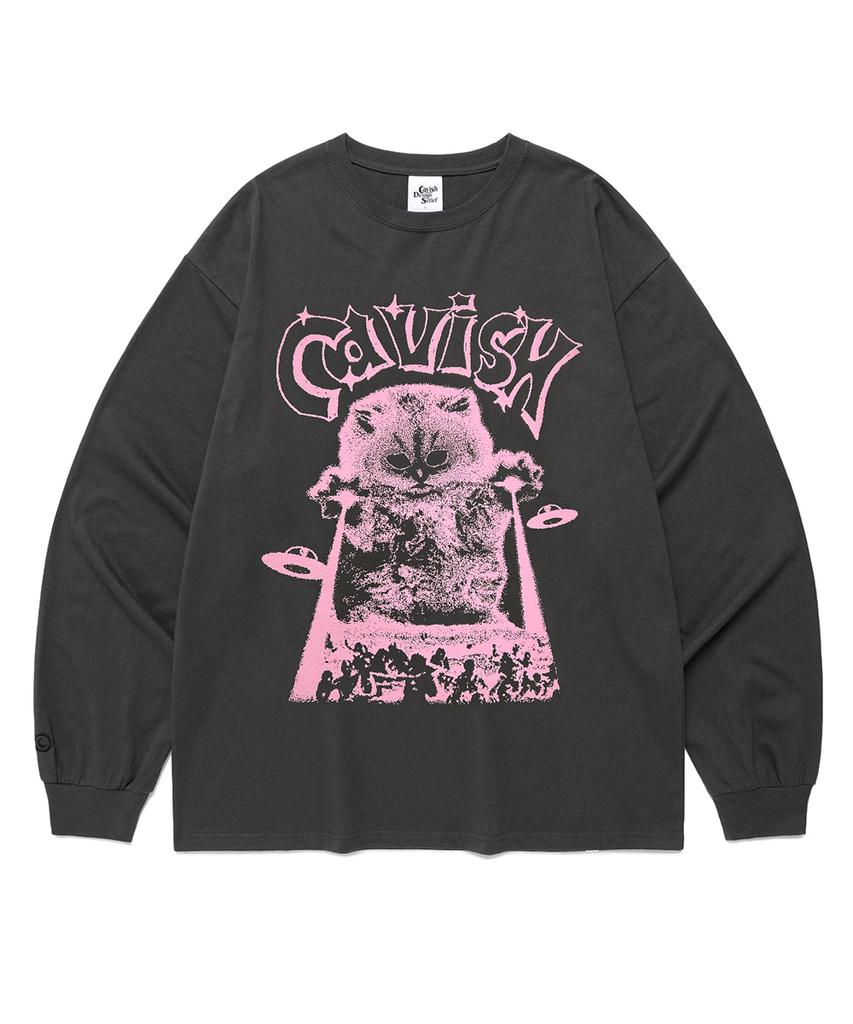 CAVISH Invader Ls Tee Charcoal(Cv2Efut551A)