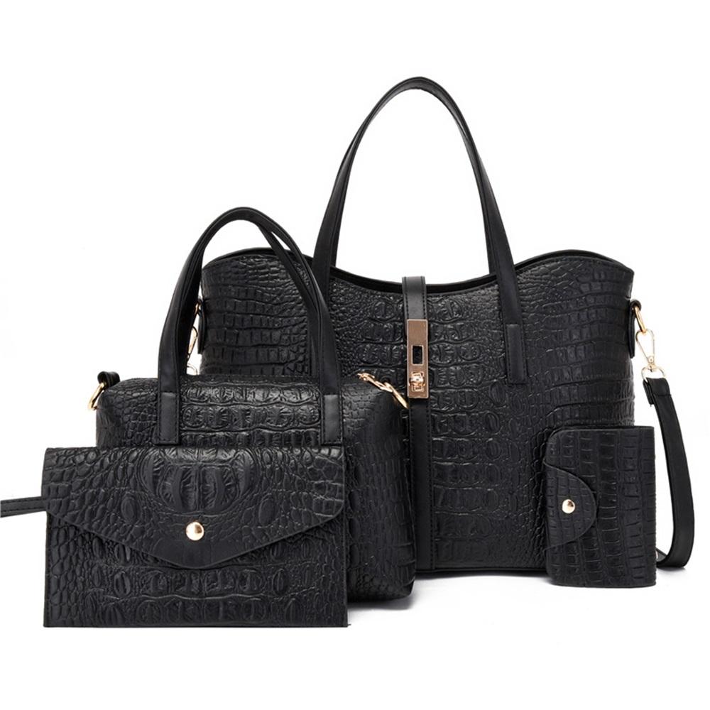 Women's Bag Fashionable Mother-in-law Bag Four-piece Set Handbag Shoulder Bag Crossbody Bag